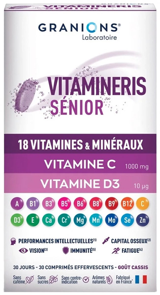 Granions Vitamineris Sénior 30 Bruistabletten