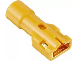 Furutech FT-210(G) Gold Insulated Push-on Disconnect Terminal | female scheidingsklem | 24k verguld koper | 5.5sq. mm max. 12~10 AWG per 10 stuks