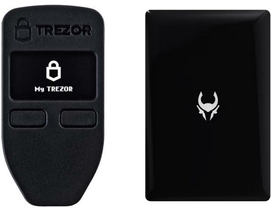 Trezor One - Zwart + Cryptotag Loki Bundel