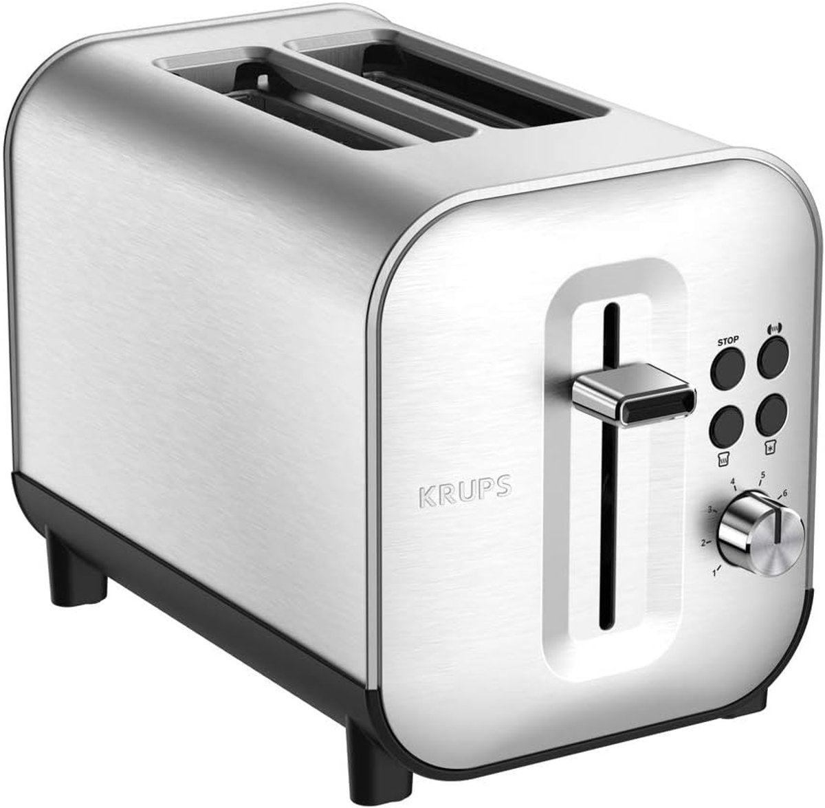 RVS Toaster met 2 Sleuven voor Dikke en Dunne Sneetjes
