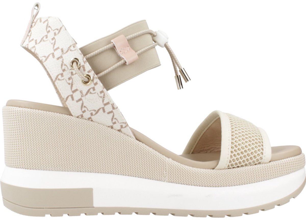 Sandalen Nerogiardini T.At1610 687 T.Giove Beige/Noccio Elastico Beige C - Fashion Wear - Vrouwen
