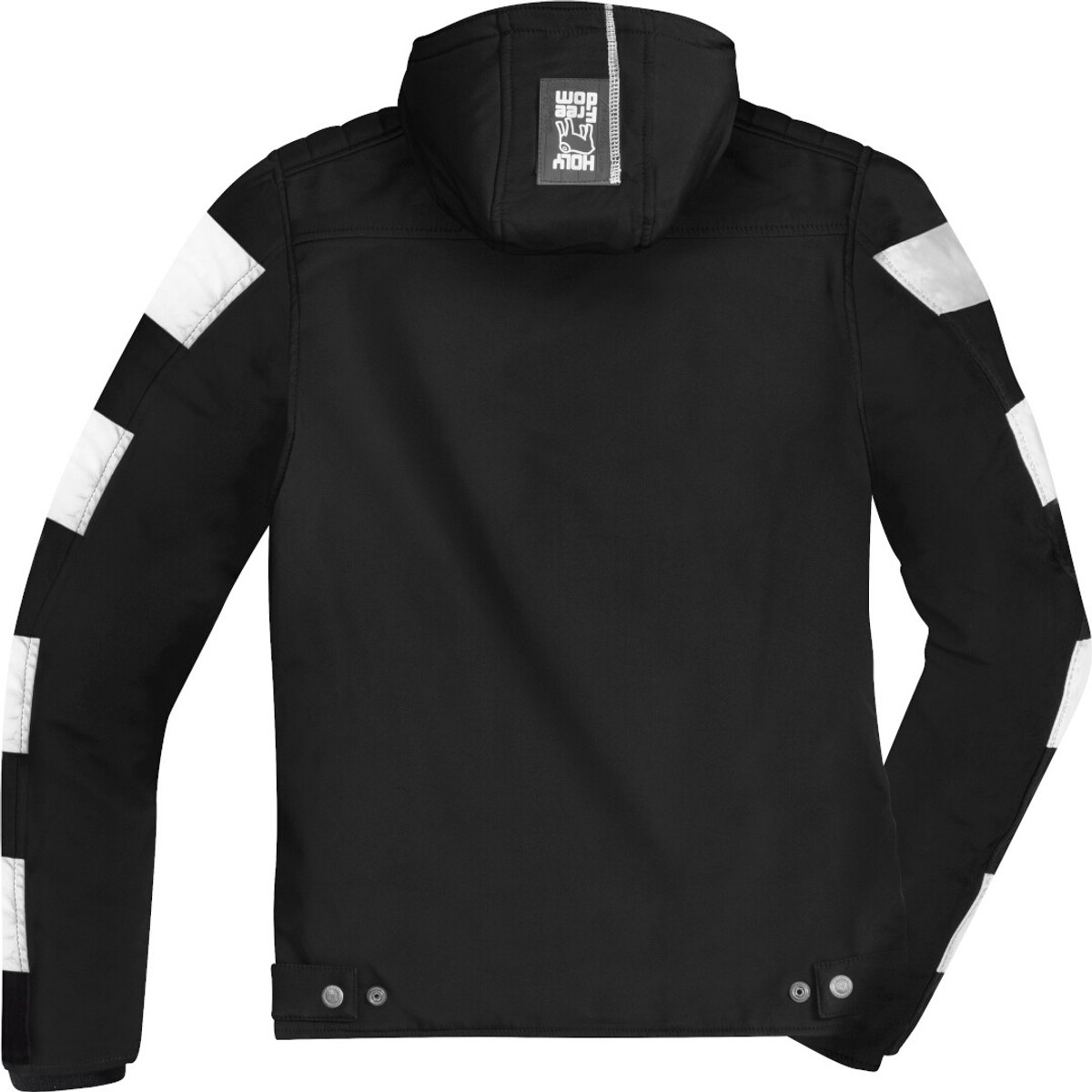 HolyFreedom Prison Softshell Zwart Wit Textiele Motorjas - Jas