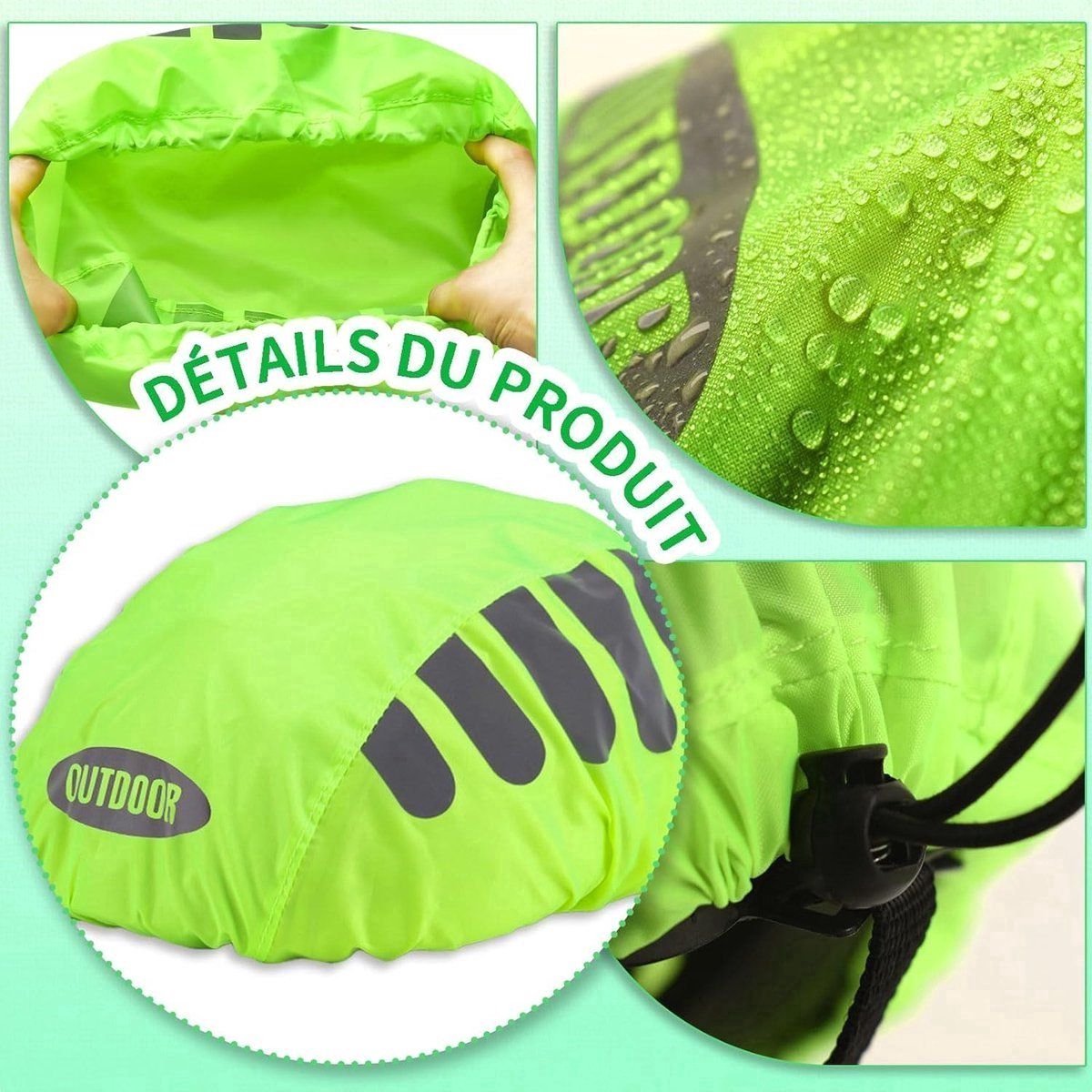 Achetez Des Abus Protection De Pluie Pour. Casque De Vélo Unisize