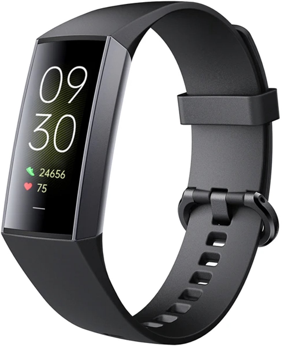Otiume Stappenteller - Fitness Tracker - Smartwatch Horloge voor Dames en Heren - Zwart