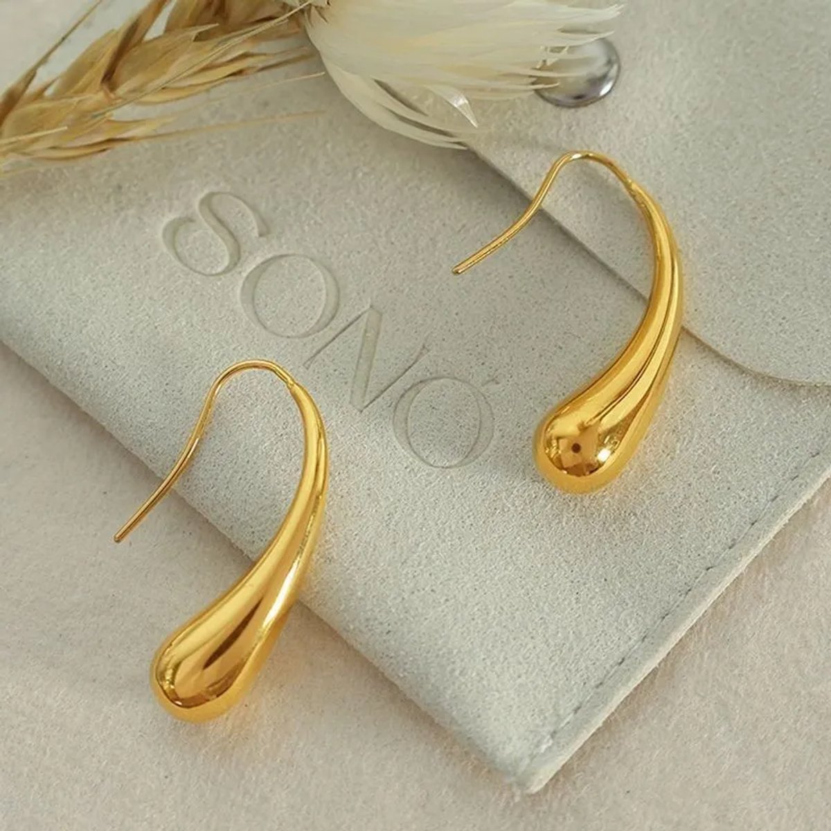 Oorbellen Si Amor Sieraden EW9301-G Roestvrij Staal Kleur Goud
