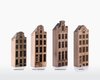 Wooden Amsterdam Amsterdamse Grachtenpanden (set van 4) – Groot