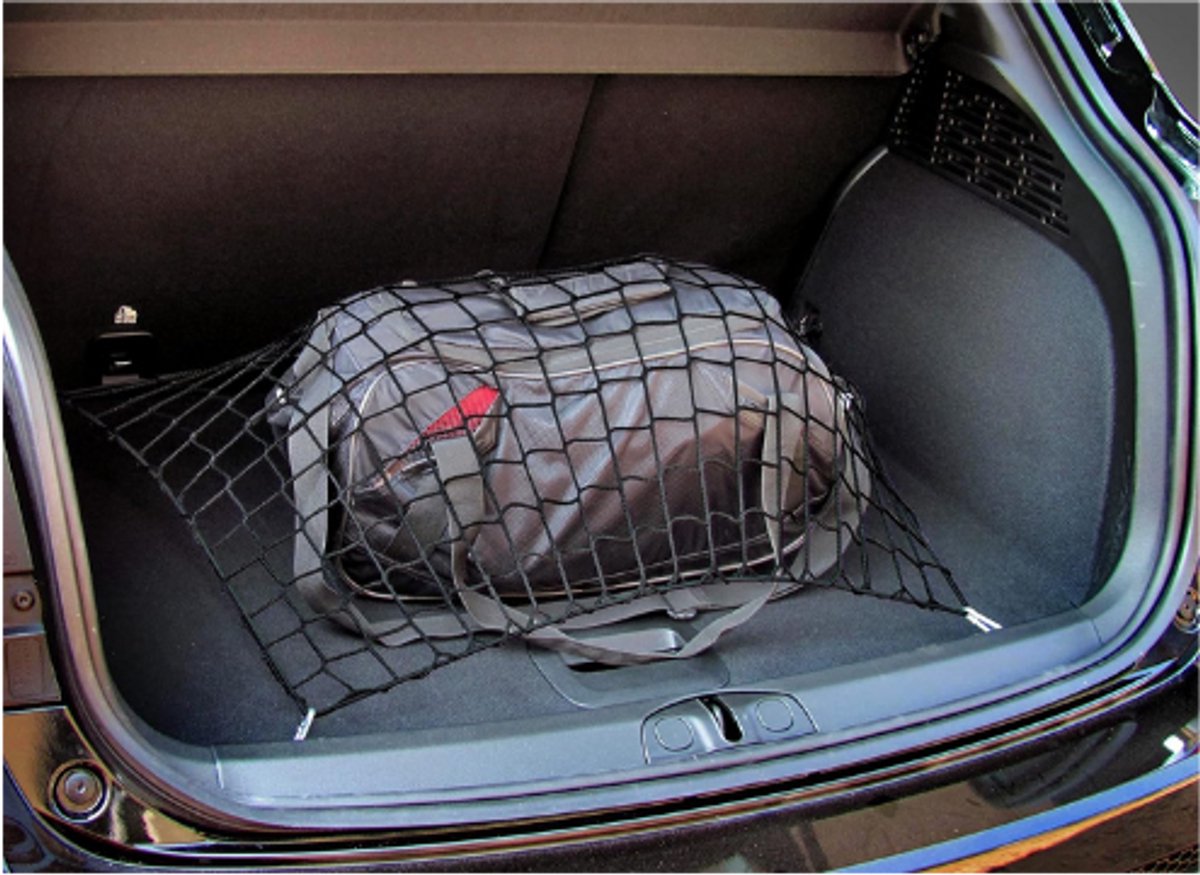 Bagagenet Voor Audi A4 B9 Avant - Vanaf 2015 - Elastisch Kofferbaknet - Organizer Voor Auto - Opbergnet Met Klittenband - Bagagehouder Voor Stationwagens