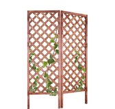 IvoQ Houten Trellisschermen – Set van 2 | Klimrek voor Planten | 183x63 cm | FSC Gecertificeerd Vurenhout