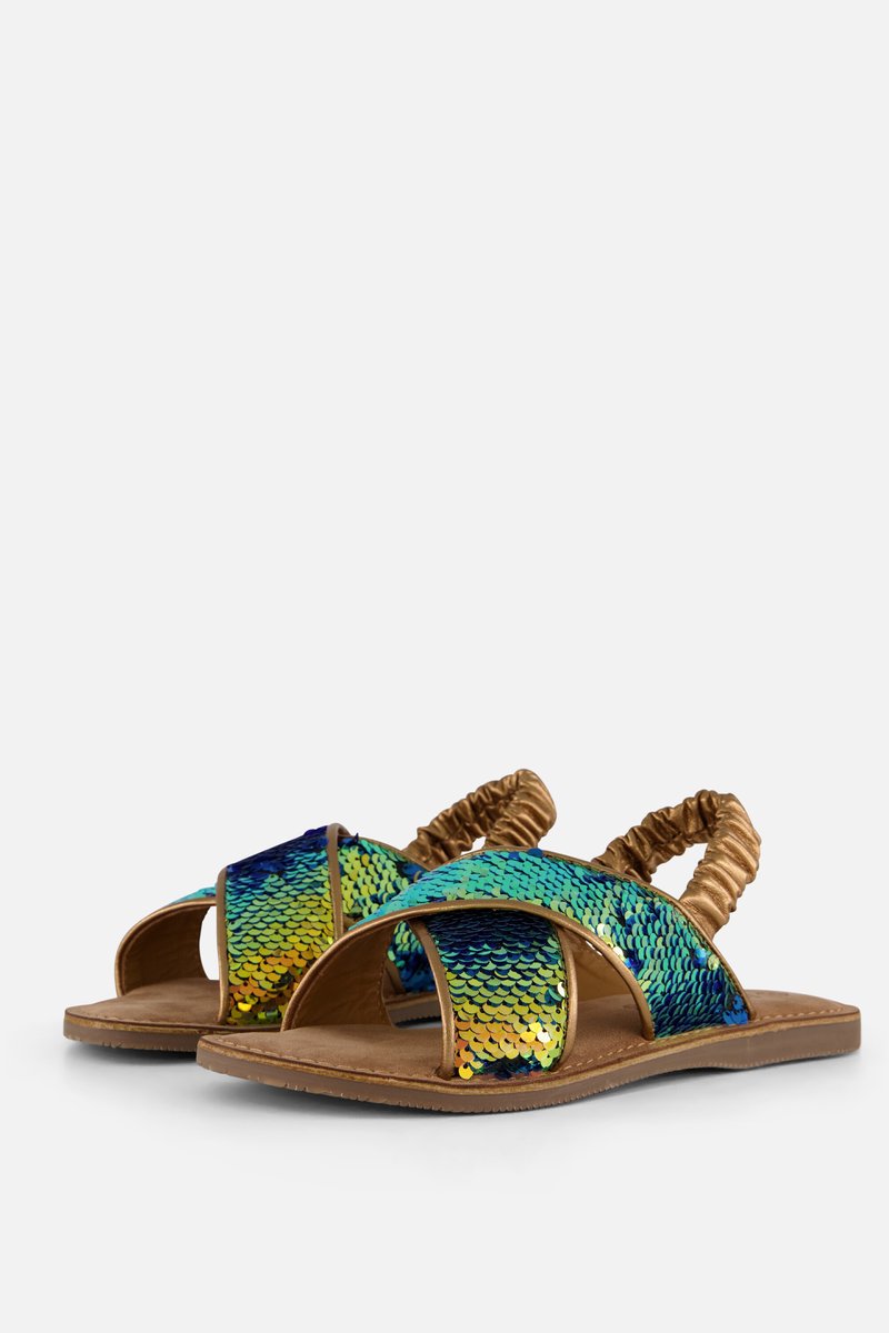 Muyters Pailetten Sandalen goud Leer - Maat 33 - Kinderschoenen
