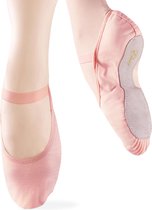 Balletschoenen meisje | Roze | "Eleve" | Balletschoen meisje | Met GRATIS satijnen schoenzakje | Hele zool | Elastisch canvas | Balletschoentjes voor kinderen | Maat 30