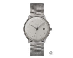 Junghans Max Bill 59/2022.46 - Mega Solar - zonne-energie titanium horloge - heren - vintage - solar - radiogestuurd - luxe horloge