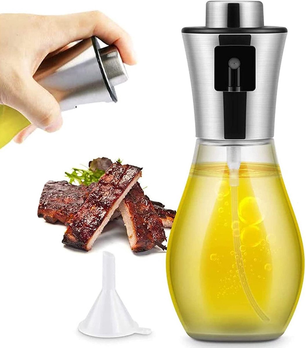 IBBO® - Olijfolie Sprayer - 200ml - Olieverstuiver - Cooking & Bakspray - Olie Sprayfles - Olie Dispenser - Keukenspray - BBQ Spray