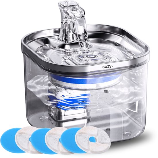 cozy.® drinkfontein kat Pro 2025 – 2.0L – muisstil – automatisch