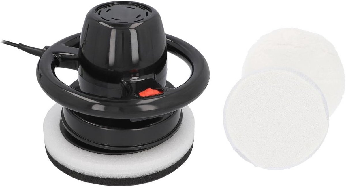 Polijstmachine met Willekeurige Rotatie - 2900 omw/min, 230 V, 130 W en 2 Katoenen Polijstkappen