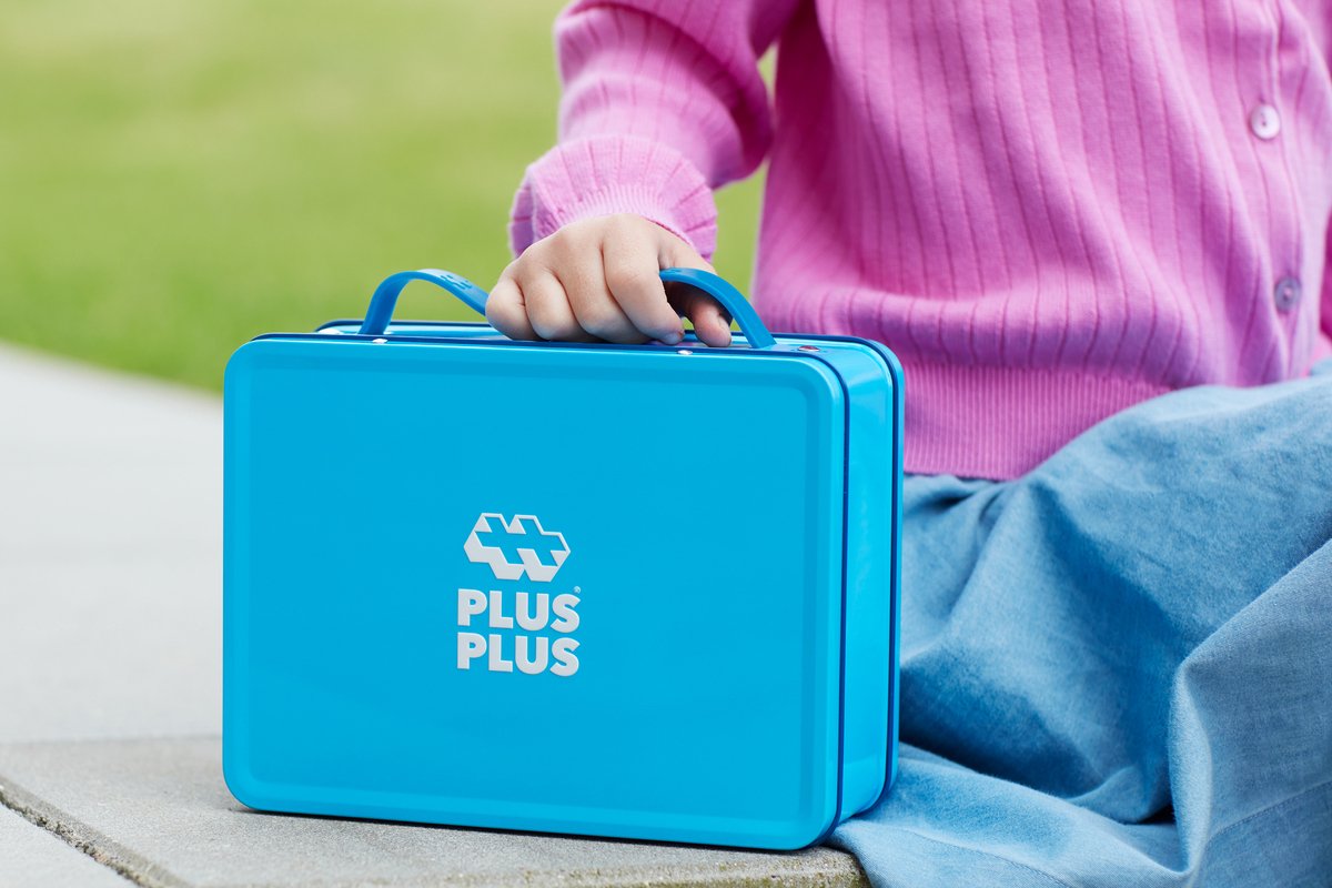 Plus-Plus Basic Reiskoffer 600 delige bouwset blauw - 7002 - Bouwspeelgoed - Constructiespeelgoed - Set met bouwstenen - Vanaf 5 jaar — afbeelding 5