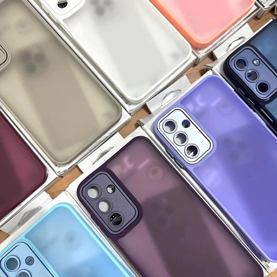Coque en silicone transparente compatible avec Samsung Galaxy S23 Ultra - Coque arrière avec Protection pour appareil photo - Bumper - Zwart