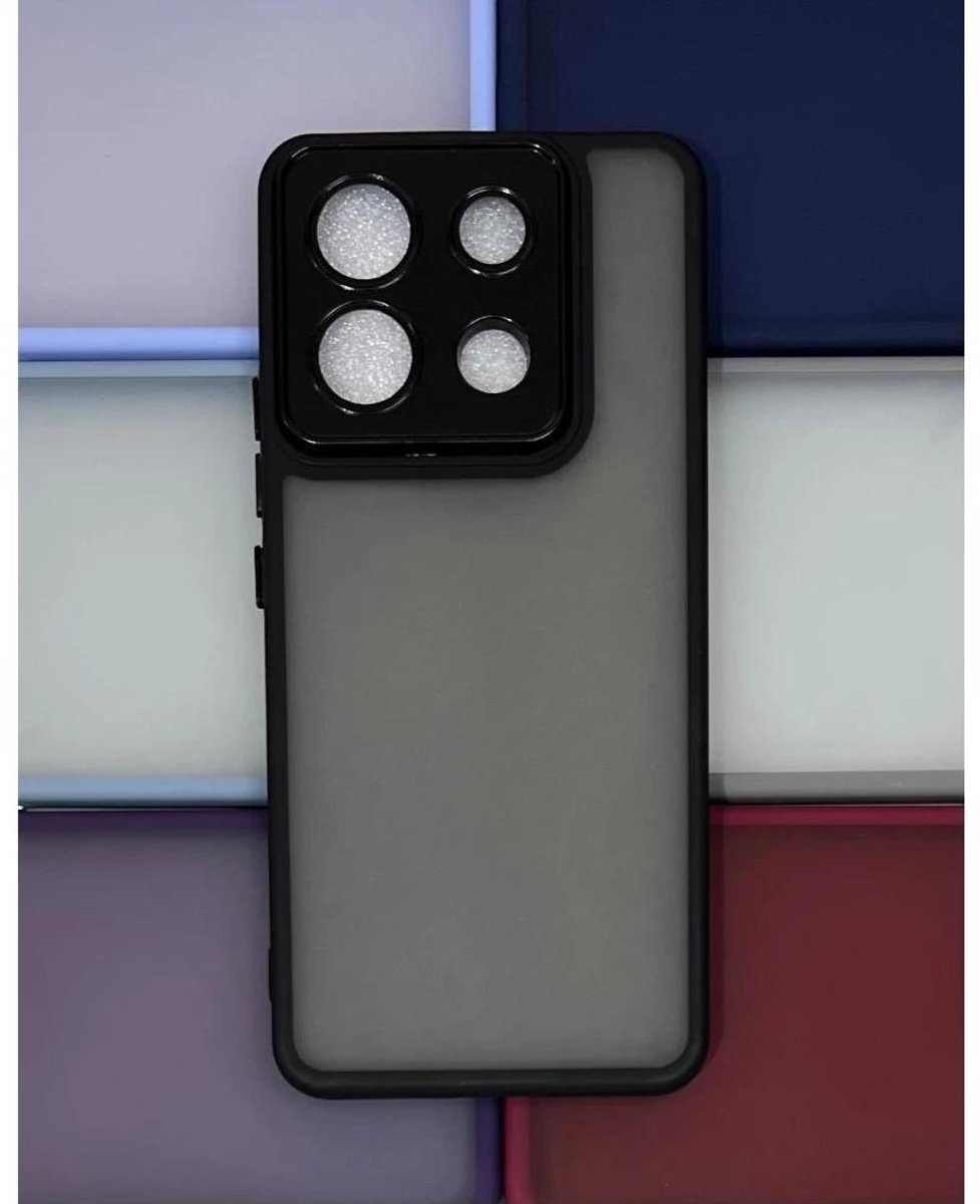 Doorschijnend Silcone hoesje Geschikt voor: Xiaomi Redmi Note 11 Pro (4G/5G) - Back Cover met Camera Bescherming - Bumper - Zwart
