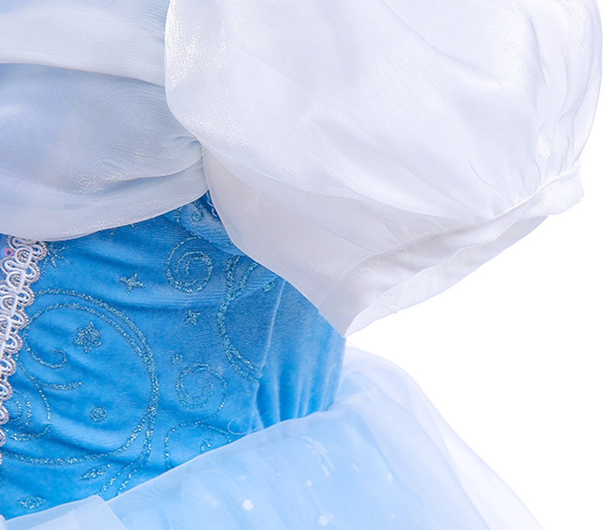 Joya Kids® Licht Blauwe Verkleedjurk Meisjes | Prinsessenjurk Lichtblauw met Accessoires | Kroon, Staf, Handschoenen & Sieraden | Carnaval & Verjaardag | — afbeelding 14