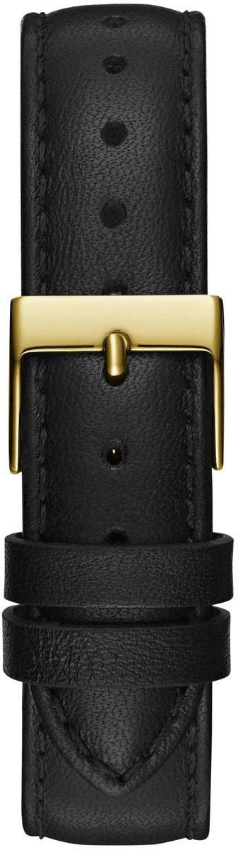 Guess Tri Plaque GW0744L2 Horloge - Leer - Zwart - Ø 34 mm