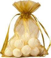 Sachets en organza doré 13x18cm 25 pièces