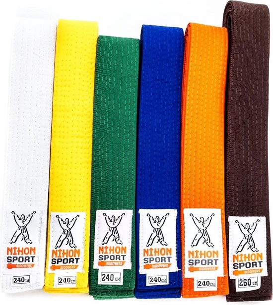 Budo- en judobanden Nihon | stevige kwaliteit | div. kleuren - Product Kleur:  Groen /... | bol.com
