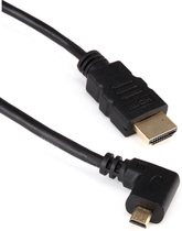 Coretek Micro HDMI - Câble HDMI - coudé à 90 ° vers la gauche - version 1.4 (4K 30Hz) - 1,5 mètre