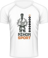 Sneldrogend sportshirt JUDOKA Nihon | wit - Product Kleur: Wit / Product Maat: XL