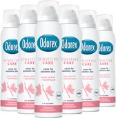 Bol.com Odorex Sensitive Care Anti-Transpirant Deodorant Spray - 6x 150ml - Voordeelverpakking aanbieding