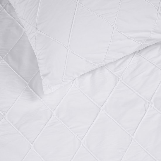 Riviera Maison Elegance dekbedovertrek - Lits-Jumeaux - 240x200/220 - Wit