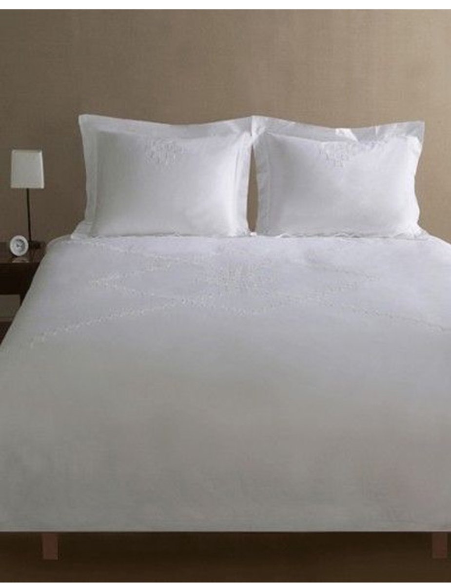 Yellow Dekbedovertrek Boyle - Eenpersoons - 140x200/220 cm - White