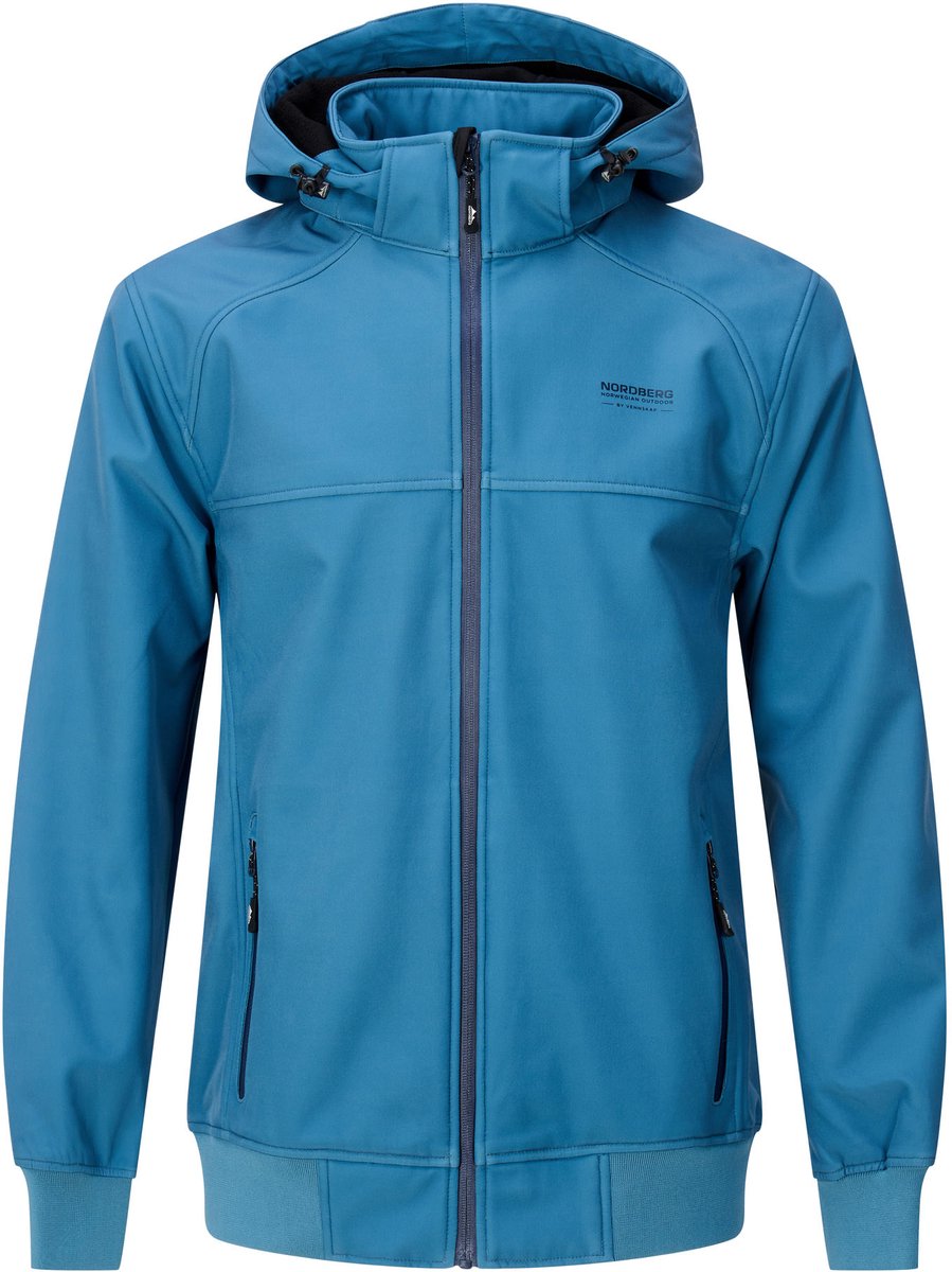 Nordberg Viktor Softshell Outdoor Zomerjas Heren Stellar Blauw