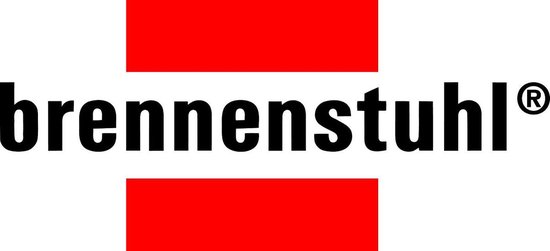 Logo van Brennenstuhl met de tekst 'brennenstuhl®' op een rood kruis.