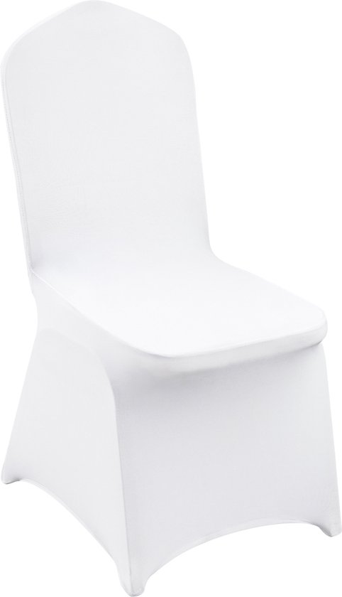 Housses de siège en élasthanne élastique pour chaises pliantes, coupe universelle, amovibles et lavables. 200 pièces, blanches, pour mariages, vacances et plus