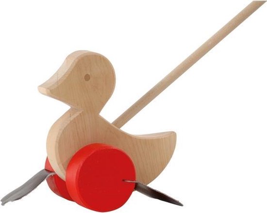 Afbeelding van het spel Push Toy Waddle Duck red