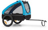 TOPMAST SHUTTLE Hondenfietskar - SmartSpace - Medium - Zwart Blauw - 54 x 58 x 86 cm - Fietsaanhanger voor honden - Fietskar voor honden - Laatste stuks!