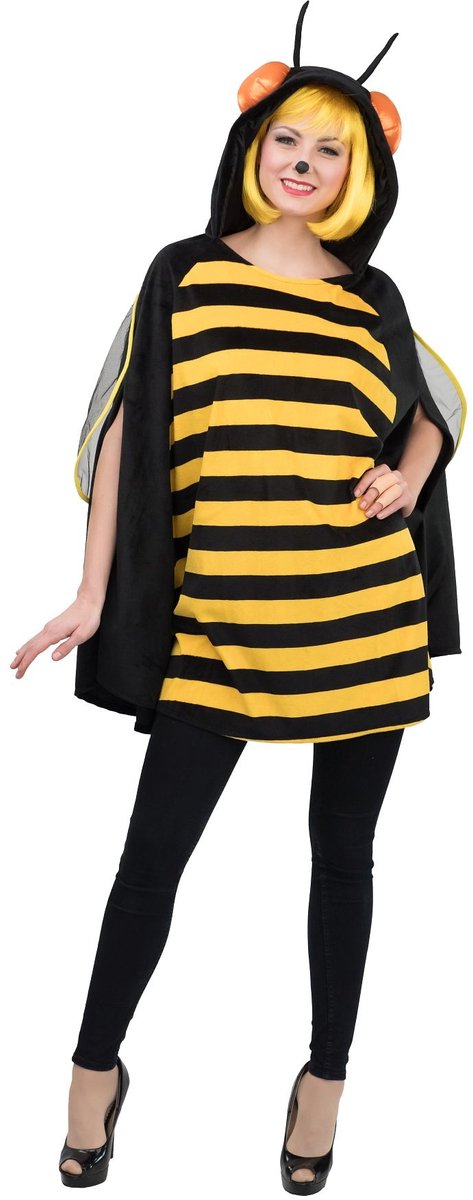 Bijencape Pluche Met Mouwspleten