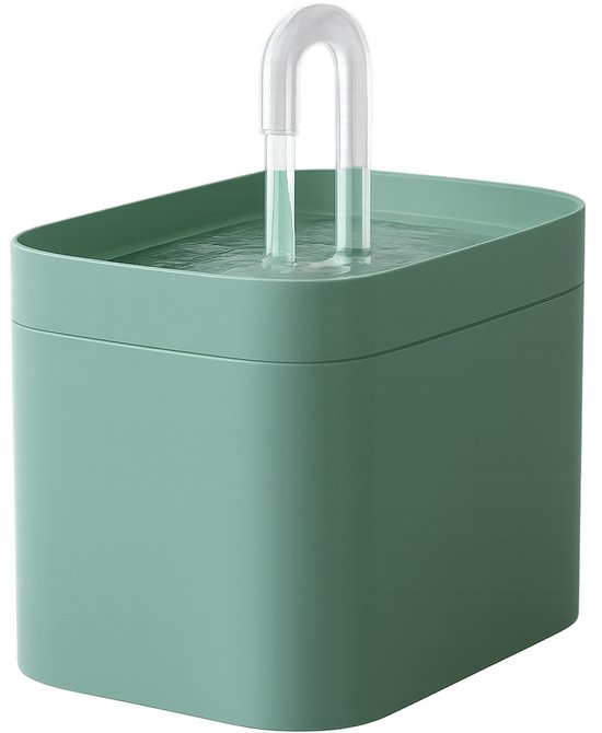 Boncy® Luxe Drinkfontein Kat & Hond - Waterfontein met Stille Pomp - Automatisch Circulatie Filter - Kattenfontein Groen - drinkfonteinen - Katten fontein drinkbak - waterdispenser