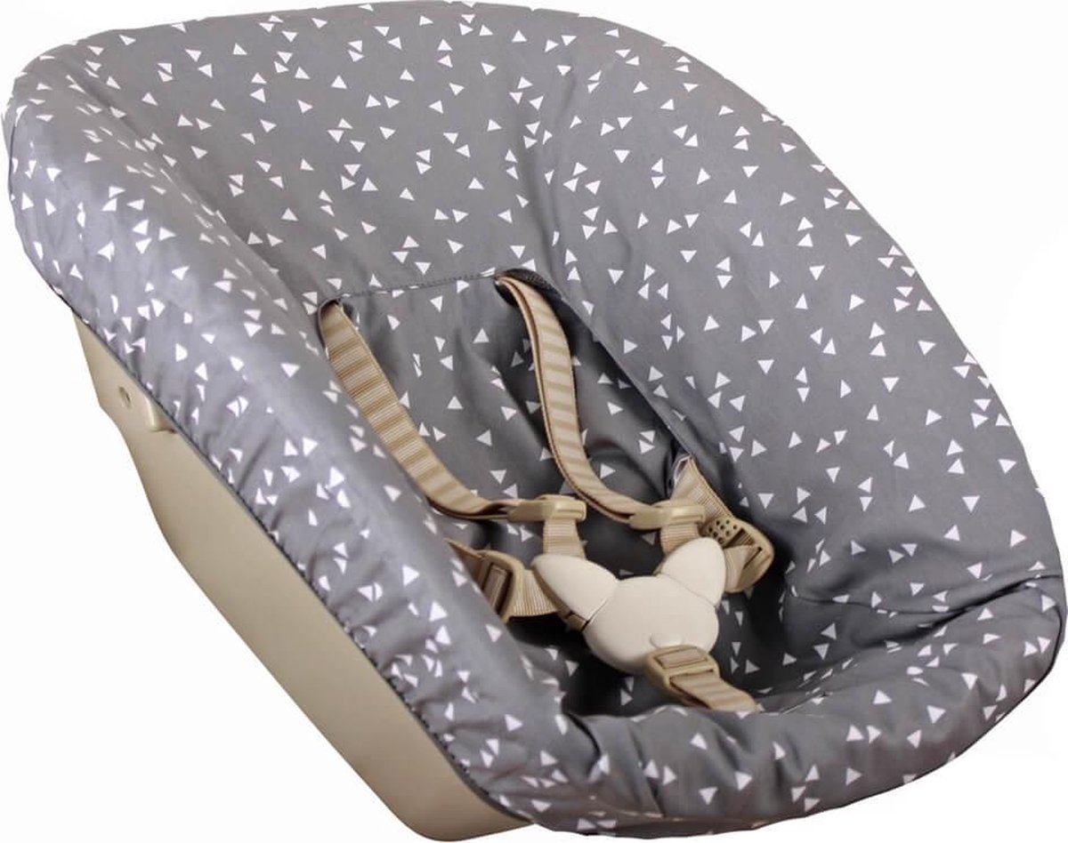bol.com | Ukje Hoes voor Stokke Newborn Set TrippTrapp - Driehoek grijs