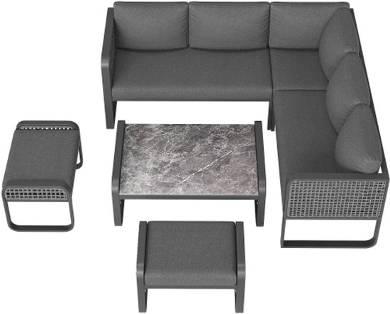 4gardenz® Stone Rechthoekige Plantenbak Voor Buiten - 60x60x26cm
