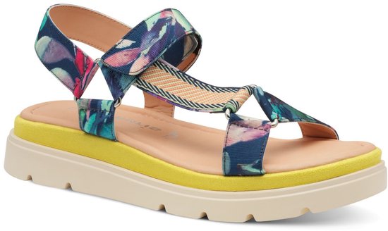 Tamaris Sandale Fleurie Tamaris Birkenstock Chaussures CompensÃ©es
