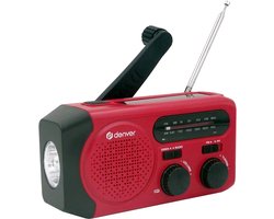 Denver Noodradio - Powerbank Zonneenergie - FM Radio - Noodpakket - Zaklamp - Opwindbaar - SOS Knop - Solar powerbank - SCR2010 Denver Noodradio - Powerbank Zonneenergie - FM Radio - Noodpakket - Zaklamp - Opwindbaar - SOS Knop - Solar powerbank - SCR2010