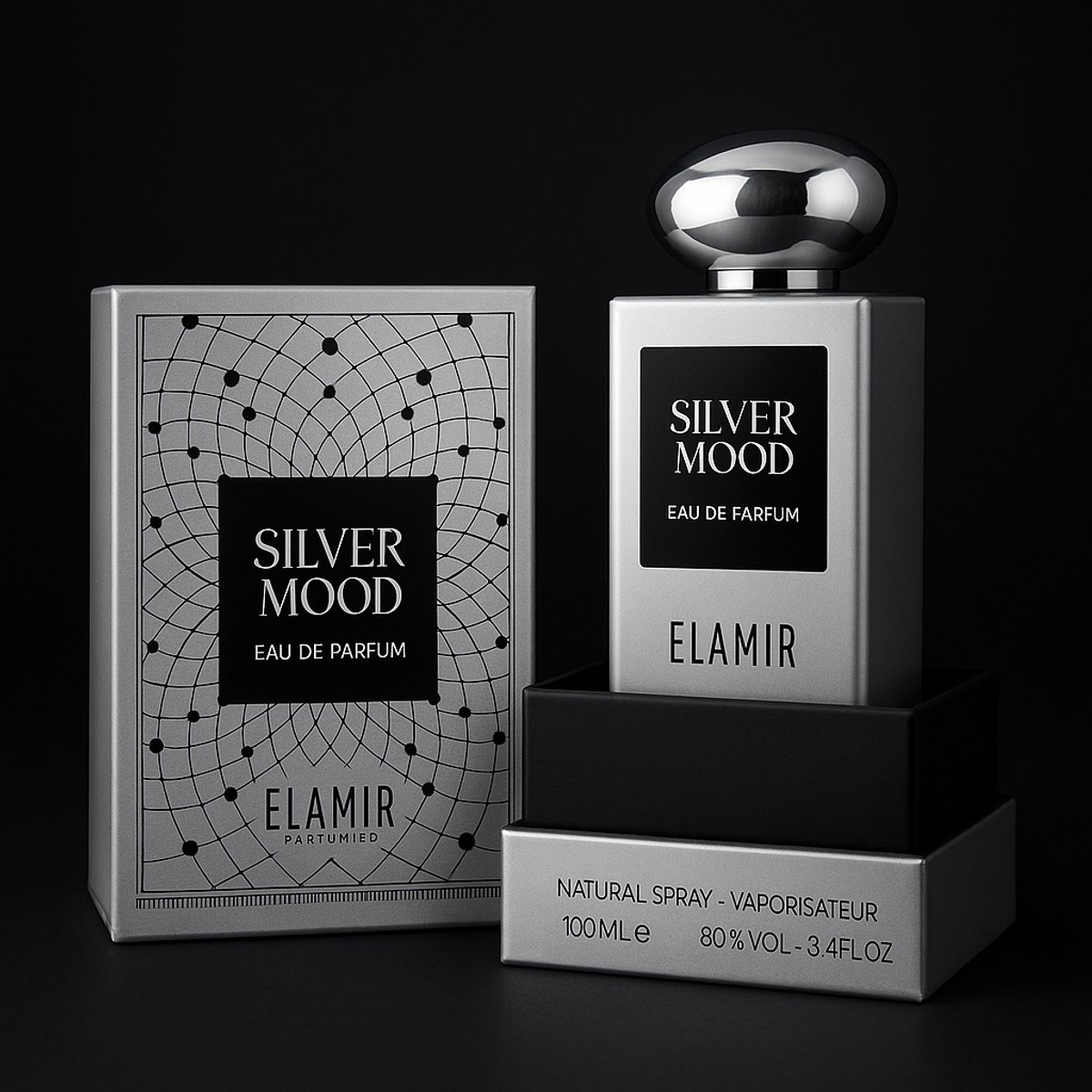 Goedkoopste Eau de Parfum Silver Mood 100 ml par EL AMIR - Parfum unisexe - Parfum oriental Dubai
