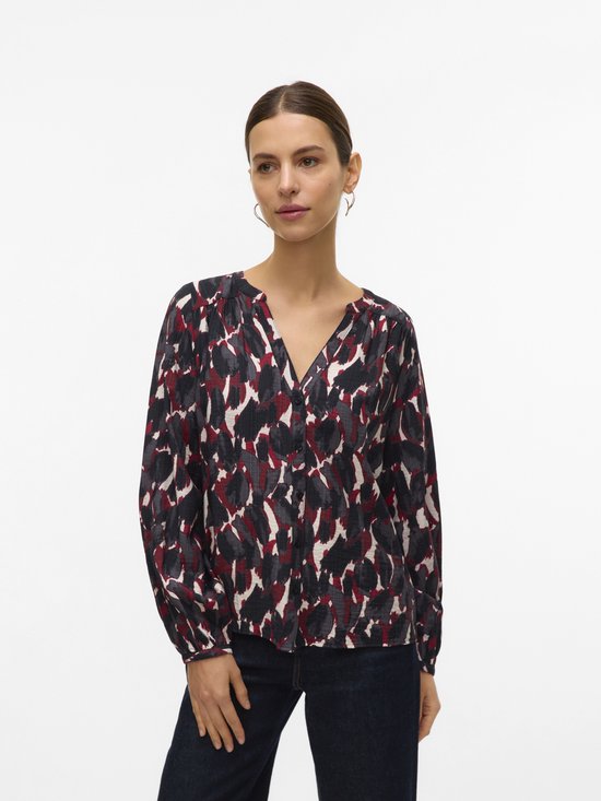 VERO MODA - VMFANINI L/ S SHIRT WVN BTQ GA - Femme - Chemisiers