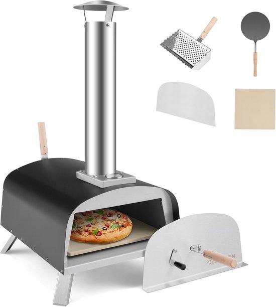 BBQ-Toro Roestvrijstalen pizzaring-set met grillspies, pizza-inzetstuk en draaispies geschikt voor Weber Q300 / Q3000 serie, rotisserie met motor en pizza-element inclusief schep en pizzasteen BBQ-Toro Roestvrijstalen pizzaring-set met grillspies, pizza-inzetstuk en draaispies geschikt voor Weber Q300 / Q3000 serie, rotisserie met motor en pizza-element inclusief schep en pizzasteen