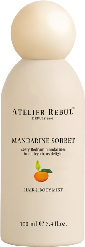 Atelier Rebul Mandarine Sorbet - Hair & Body Mist (100 ml) - Frisse & Bloemige Geur - Spray voor Huid & Haar