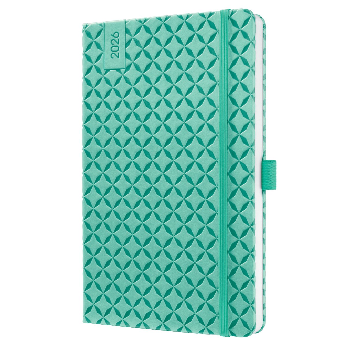 Sigel weekagenda Flair 2026 - formaat A5 - Mint Green - hardcover - SI-J6127