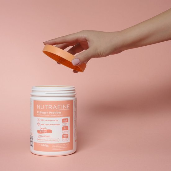 Nutrafine Collageen Poeder – Klinisch Bewezen- Hydrolyzed Bovine Collageen Peptides – Peptiden Type 1 en 3 - 100% Natuurlijk – 300 gram