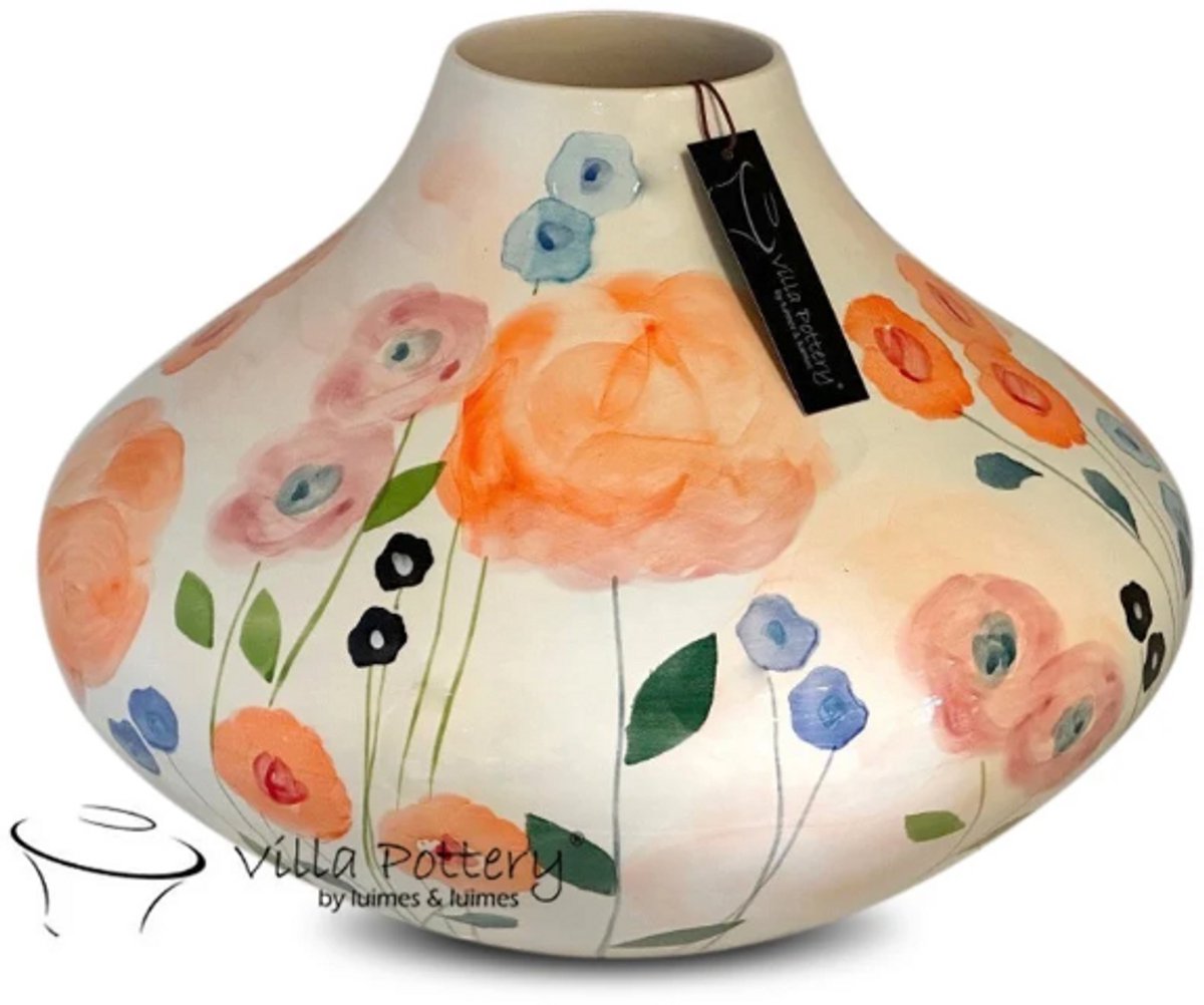 Irishflowers Vaas - Villa Pottery - Keramiek - Decoratie - Woondecoratie - Lillibet 1 MIX FLOWERS Wit