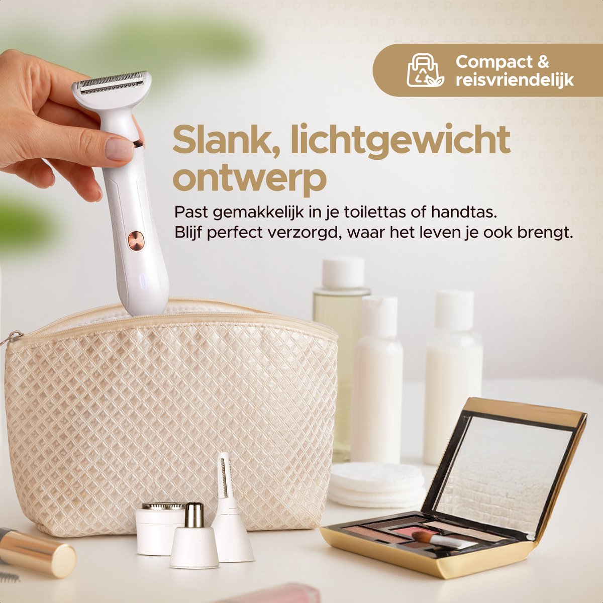 Parvale® Ladyshave 4 in 1 - Ladyshaves voor Vrouwen – Scheerapparaat Vrouw - Trimmer - Epileerapparaat dames - Epilator - Gezichtsepilator - Bikinitrimmer - Gezichtsontharing Dames thumbnail 7