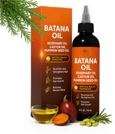 Huile de batana Mamosta® 118 ml - 100 % Puur et non transformée - Biologique - Huile de ricin et de romarin - Mix Huile capillaire - Du Honduras - Sérum - Croissance et chute des cheveux